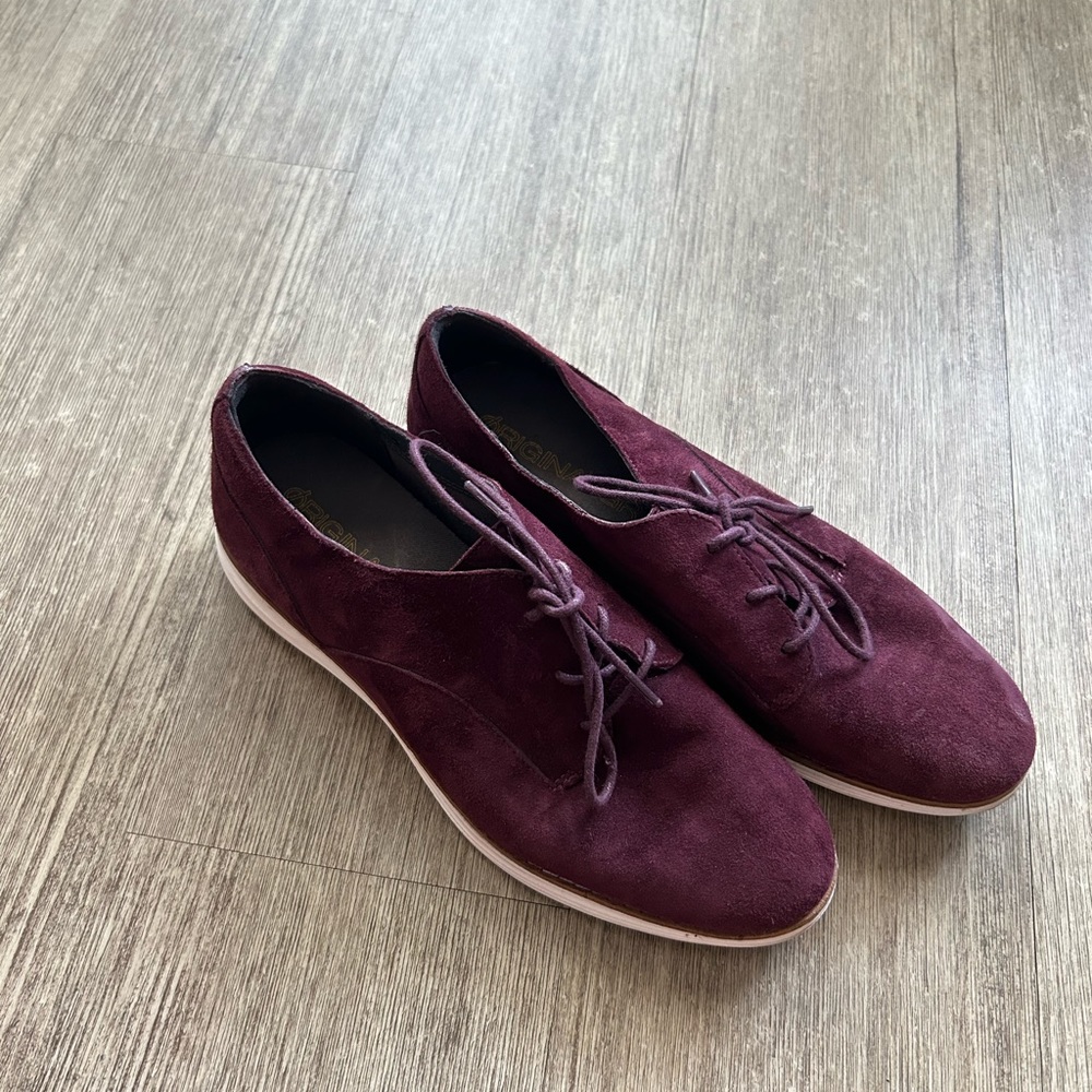 Maroon Cole Haan Oxfords